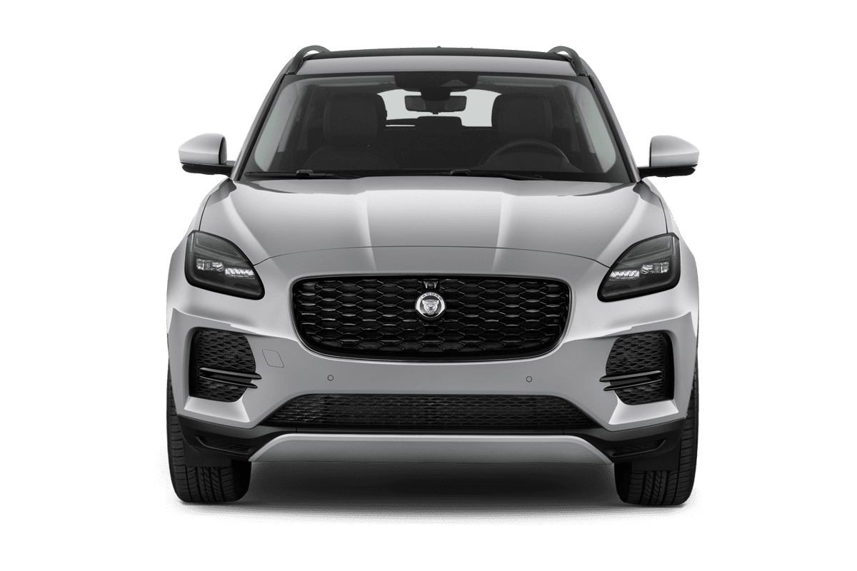 Frontansicht eines Jaguar E-Pace, freigestellt