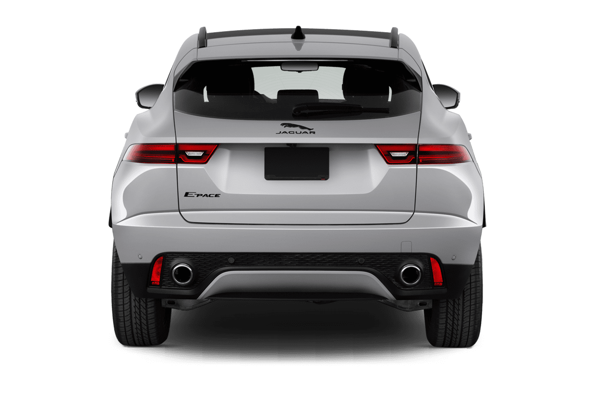 Heckansicht eines Jaguar E-Pace