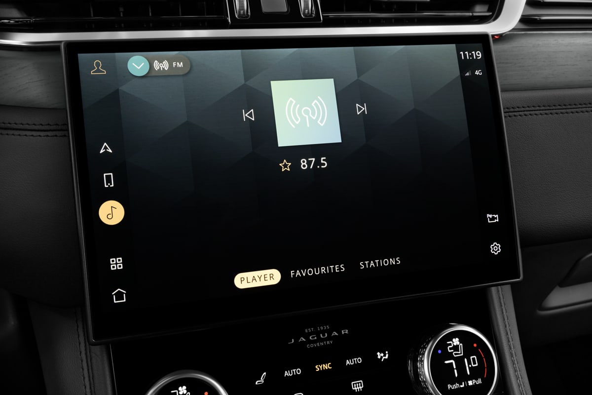 Audiosystem eines Jaguar F-Pace