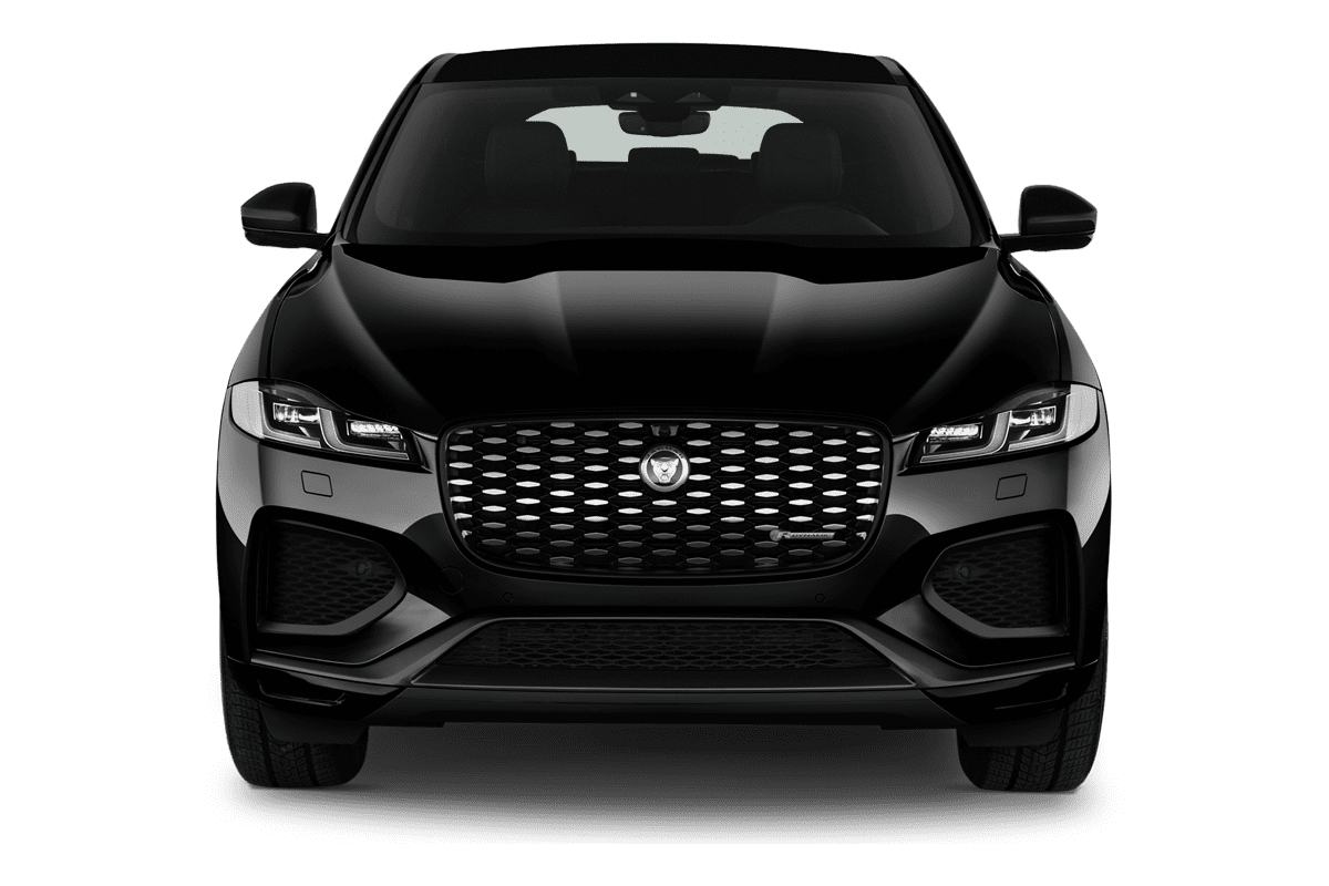 Frontansicht eines Jaguar F-Pace, freigestellt