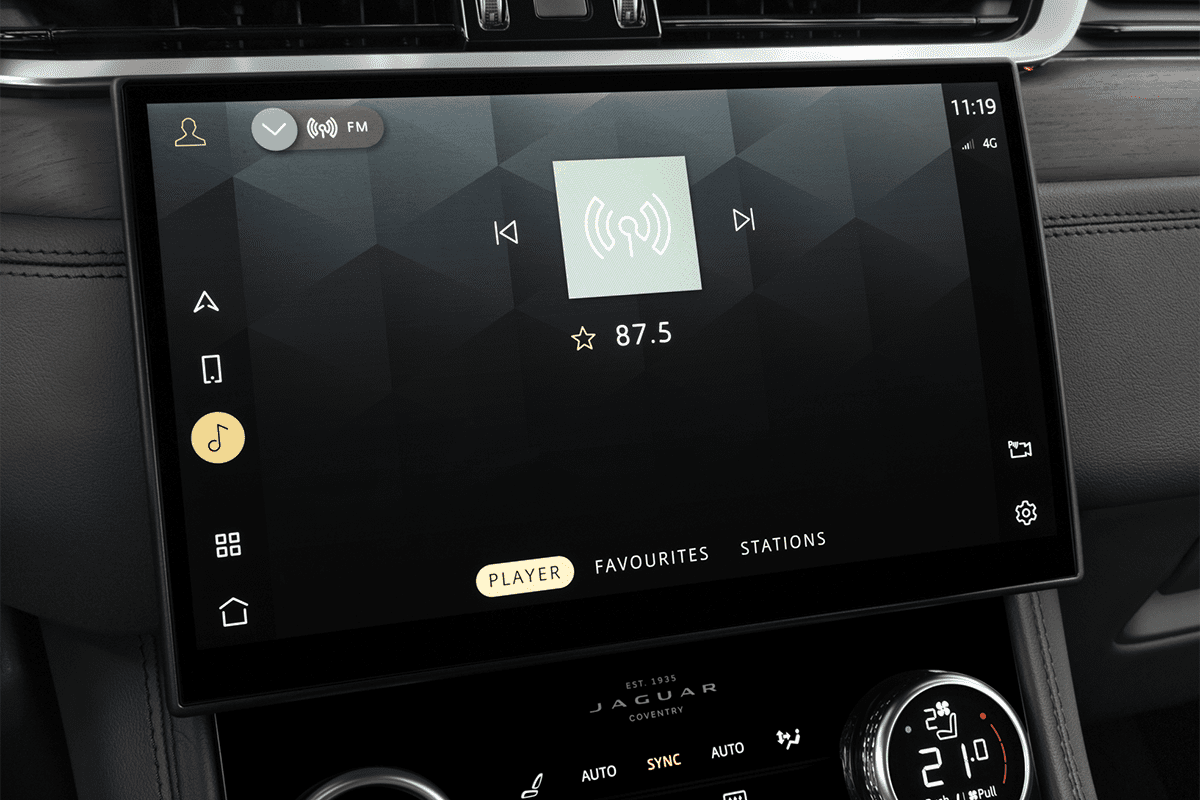 Audiosystem eines Jaguar F-Pace Plug-in-Hybrid