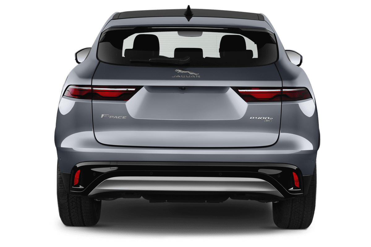 Heckansicht eines Jaguar F-Pace Plug-in-Hybrid