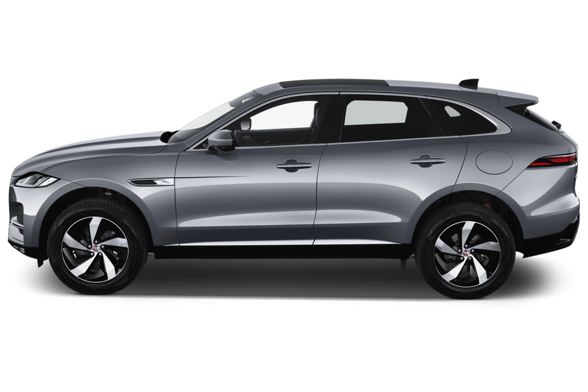 Seitenansicht eines Jaguar F-Pace Plug-in-Hybrid