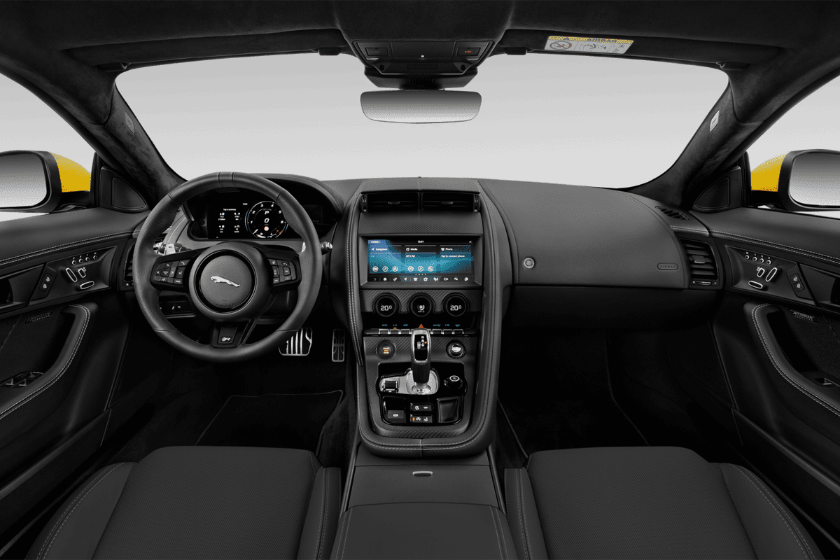 Armaturenbrett eines Jaguar F-Type Coupé