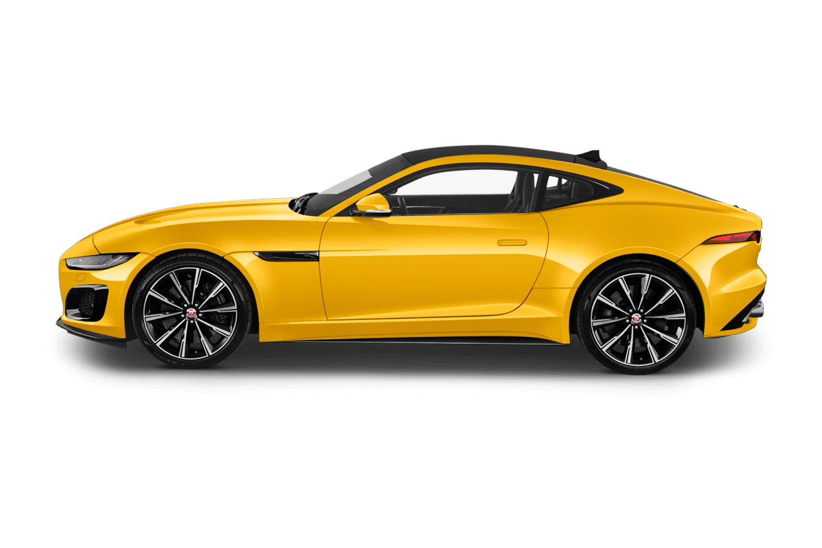 Seitenansicht eines Jaguar F-Type Coupé