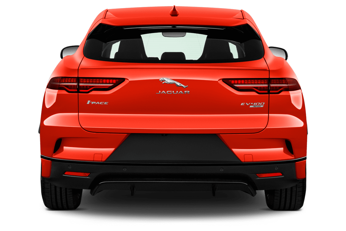 Heckansicht eines Jaguar I-Pace