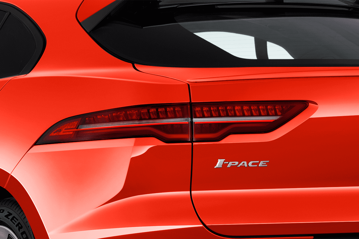 Heckleuchten eines Jaguar I-Pace