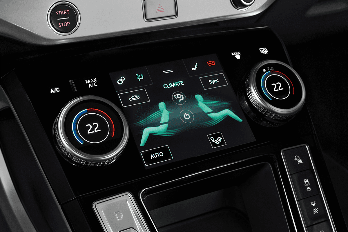 Klimasteuerung eines Jaguar I-Pace