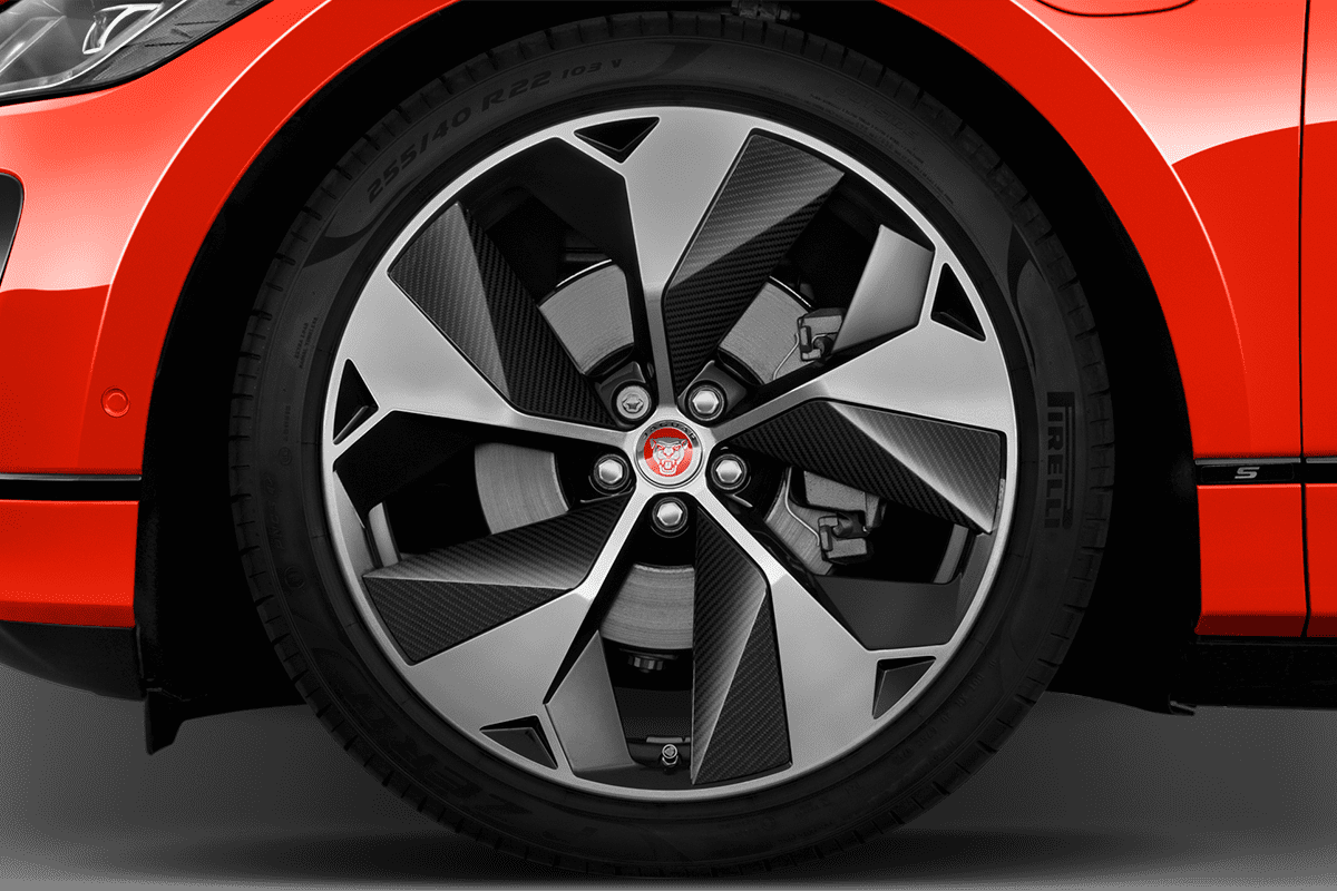 Radkappe oder Felge eines Jaguar I-Pace