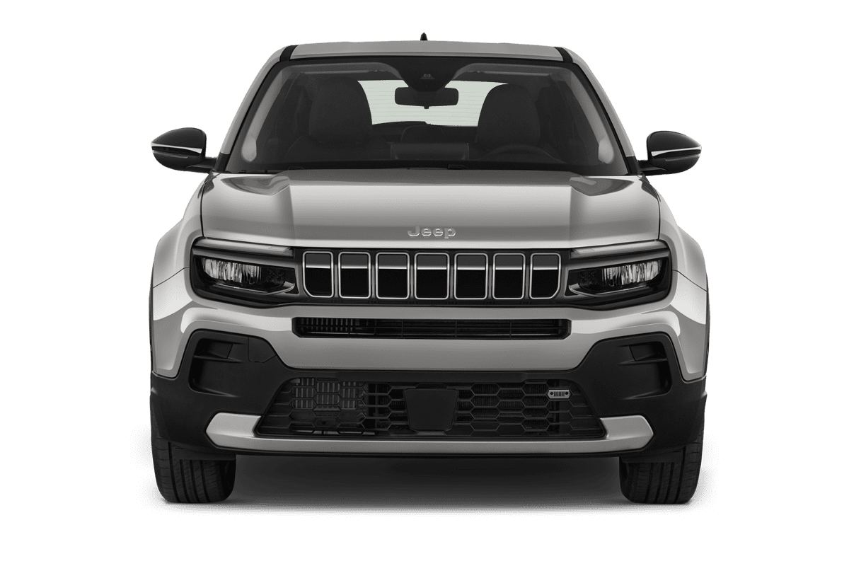 Frontansicht eines Jeep Avenger, freigestellt