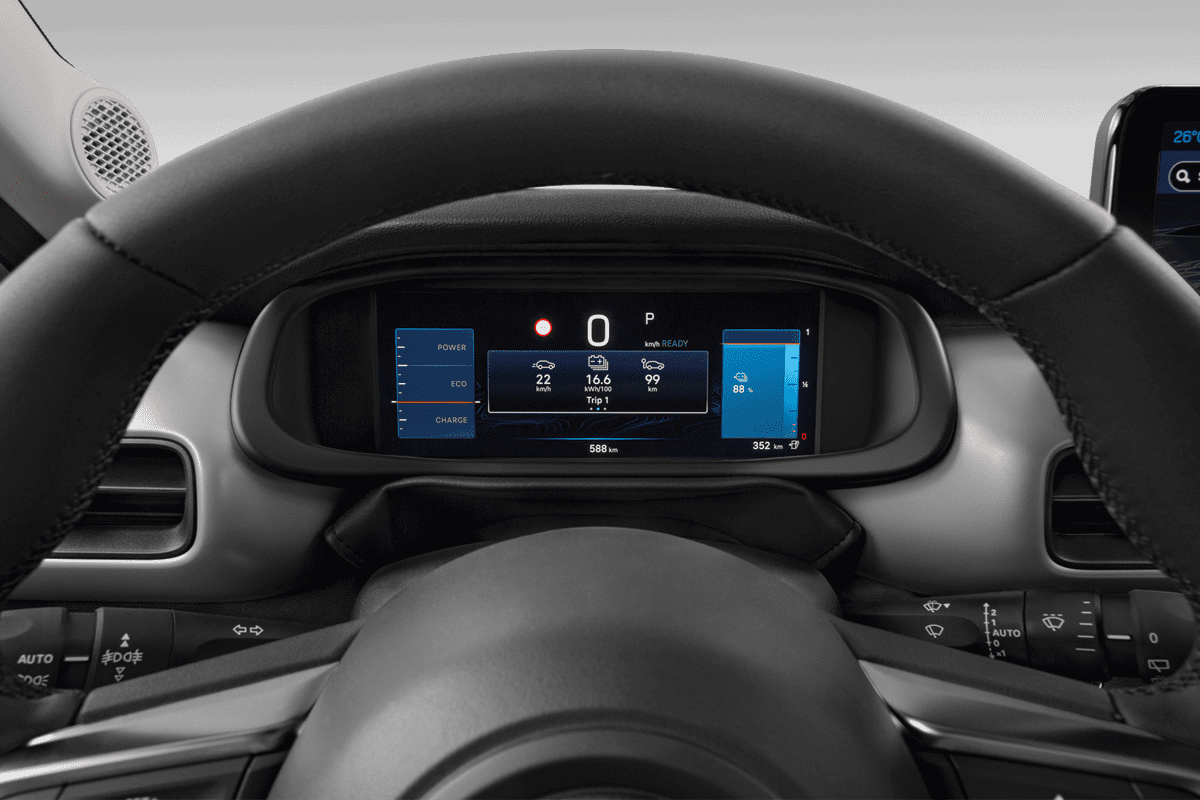 Kombiinstrument eines Jeep Avenger Elektro