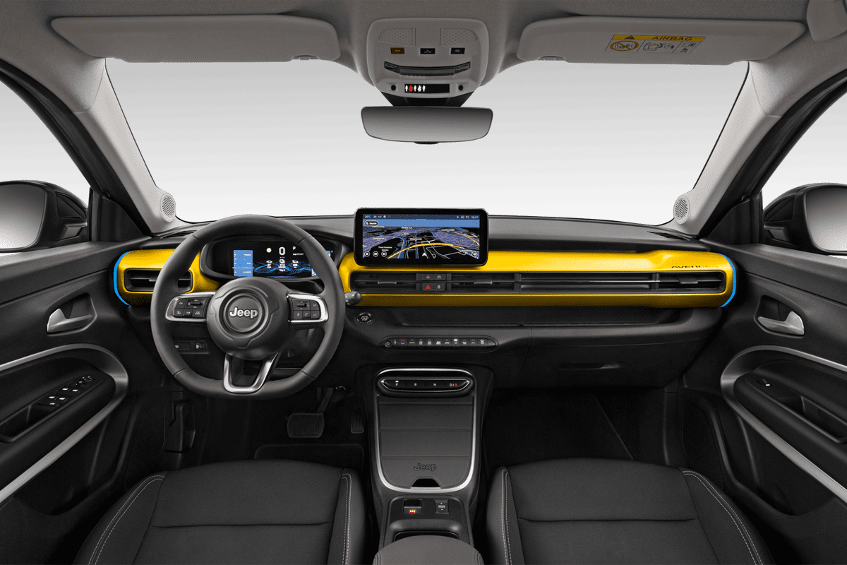 Armaturenbrett eines Jeep Avenger Elektro