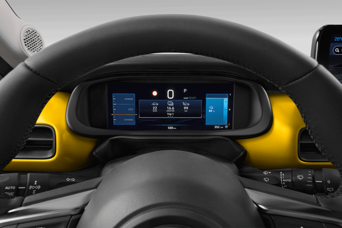 Kombiinstrument eines Jeep Avenger Elektro