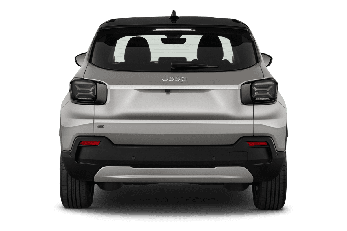 Heckansicht eines Jeep Avenger Elektro