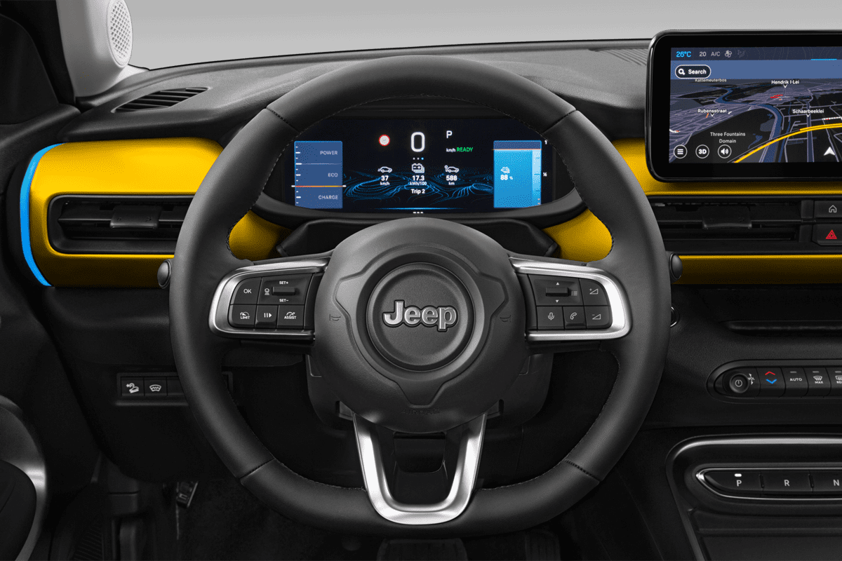 Lenkrad eines Jeep Avenger Elektro