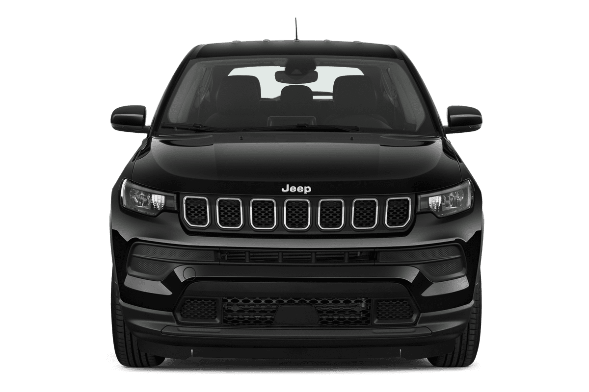 Frontansicht eines Jeep Compass, freigestellt