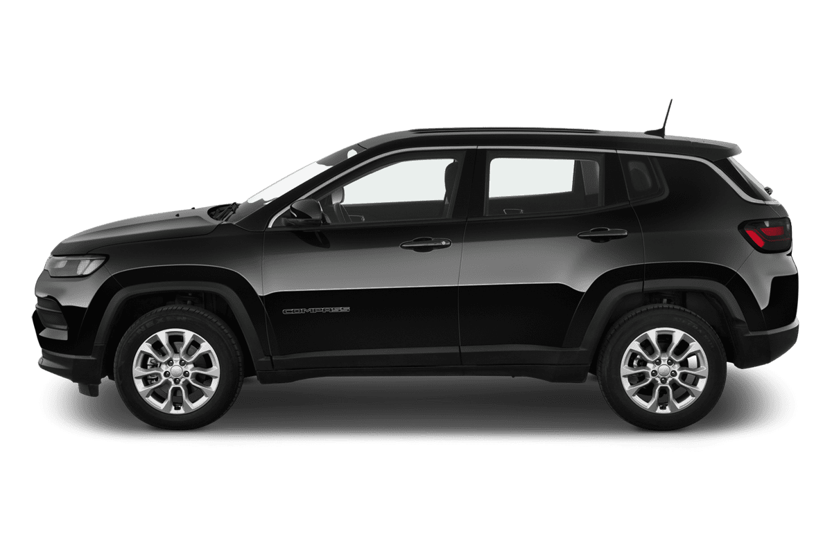 Seitenansicht eines Jeep Compass