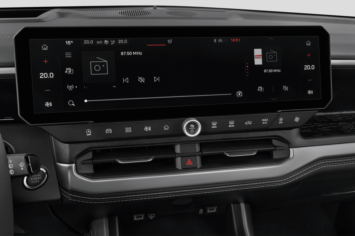 Audiosystem eines Jeep Compass Elektro