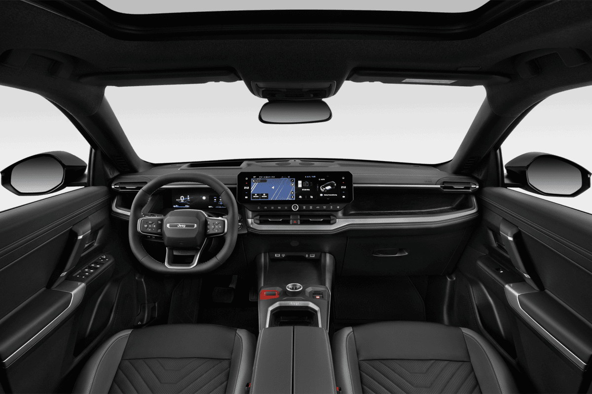 Armaturenbrett eines Jeep Compass Elektro