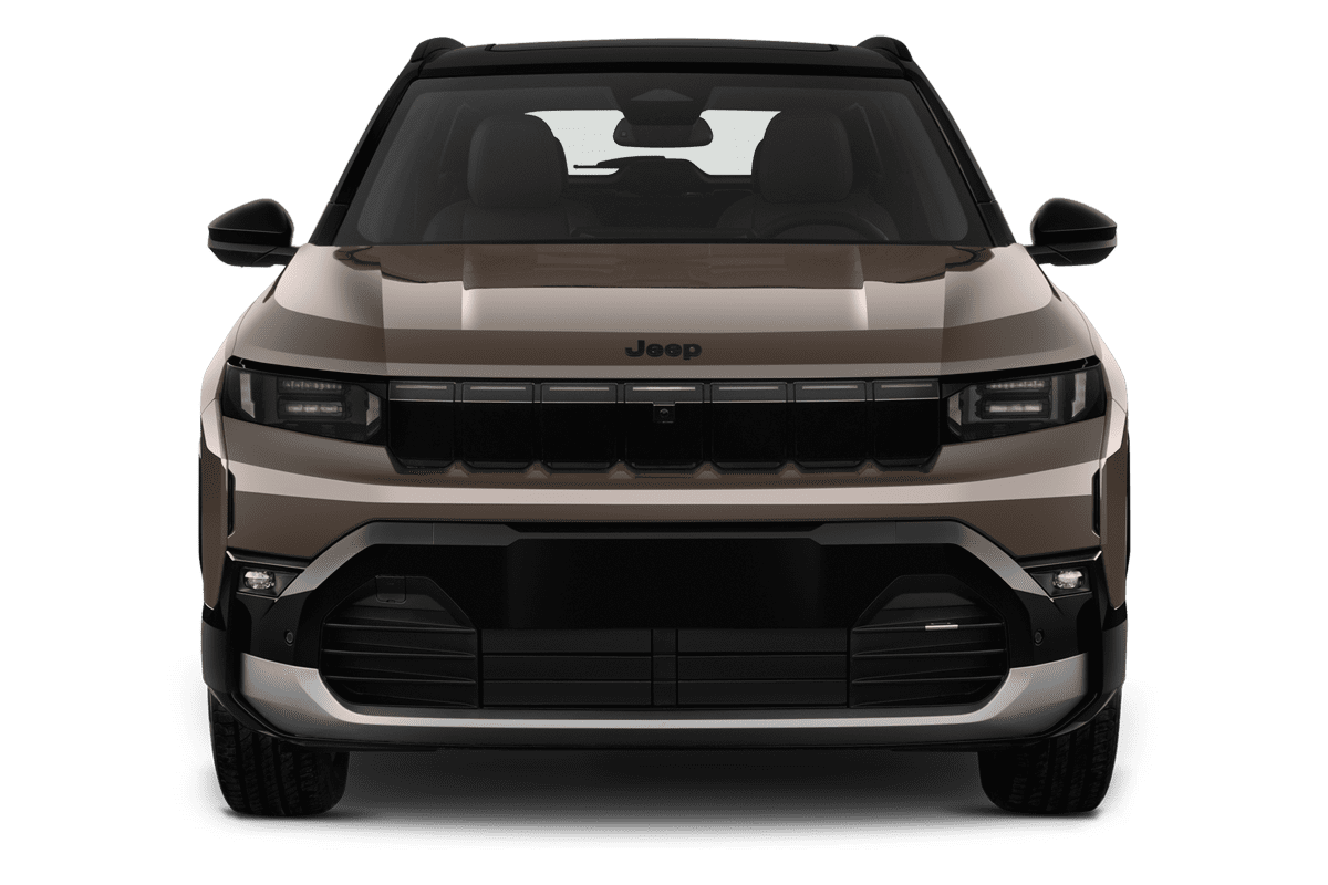 Frontansicht eines Jeep Compass Elektro, freigestellt