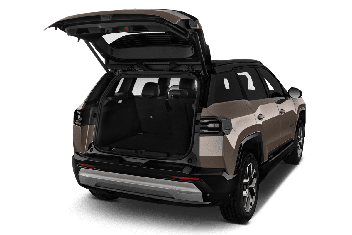 Kofferraum eines Jeep Compass Elektro