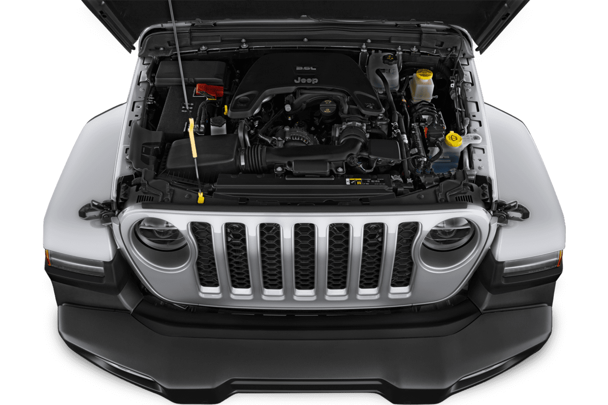 Motorraum eines Jeep Gladiator