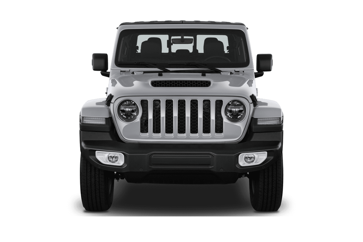 Frontansicht eines Jeep Gladiator, freigestellt