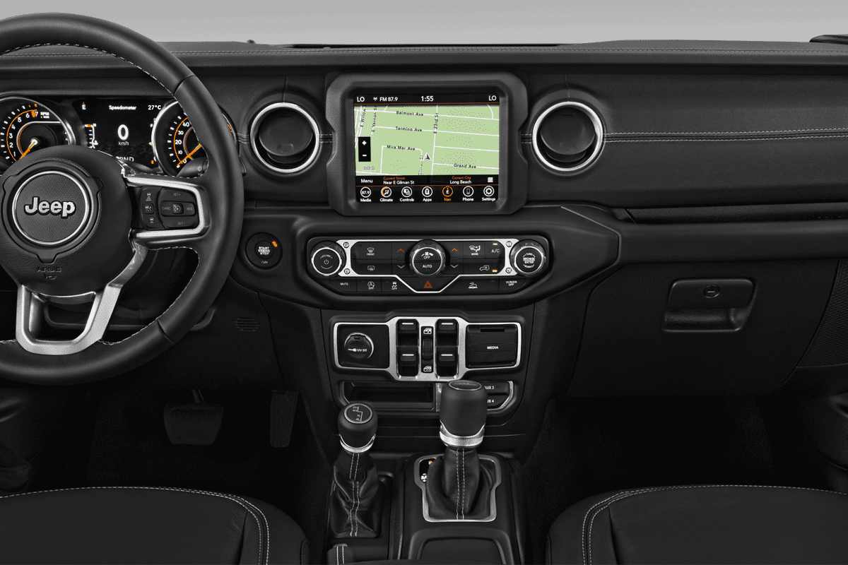 Mittelkonsole eines Jeep Gladiator