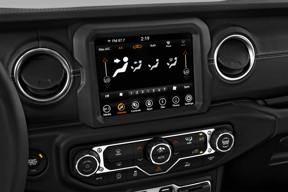 Klimasteuerung eines Jeep Gladiator