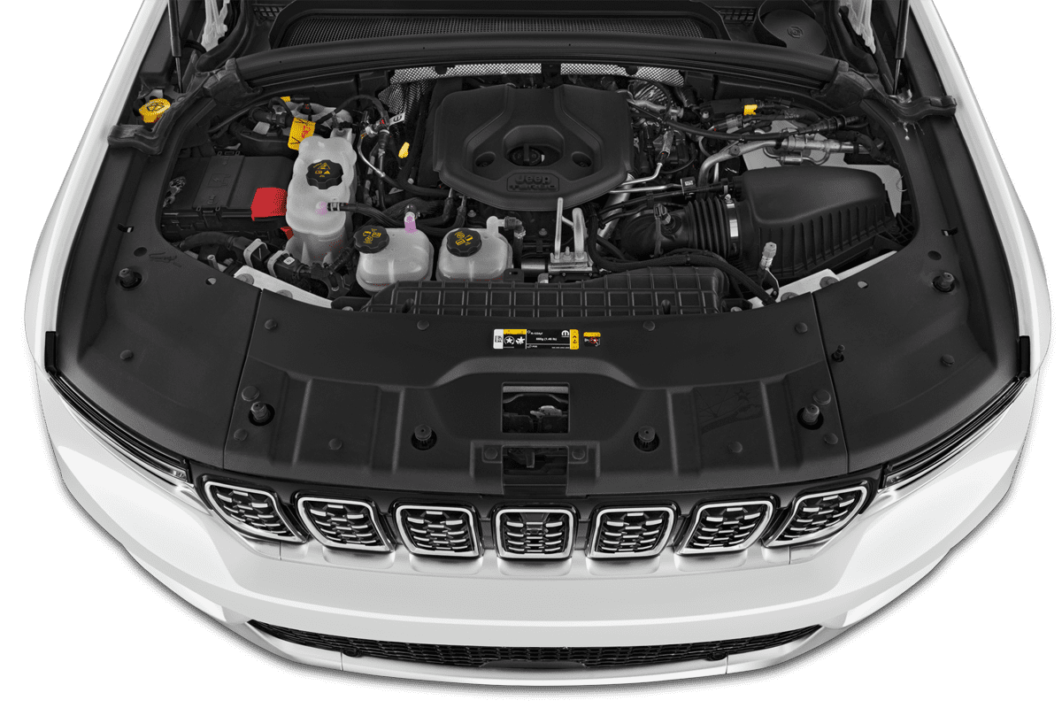 Motorraum eines Jeep Grand Cherokee