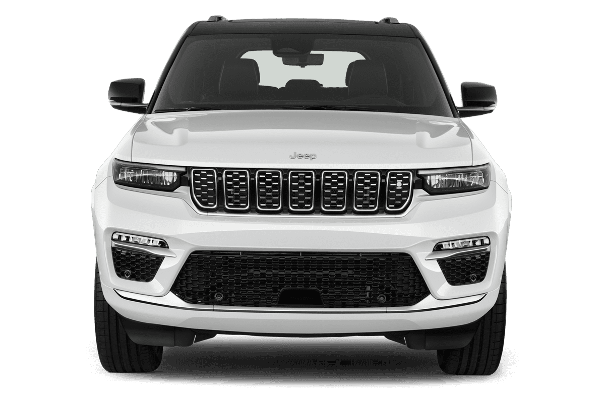 Frontansicht eines Jeep Grand Cherokee, freigestellt