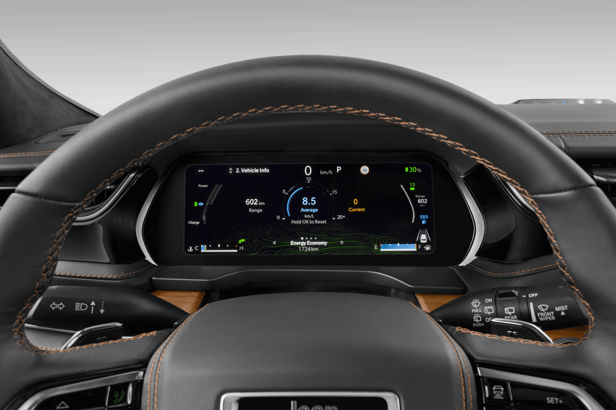 Kombiinstrument eines Jeep Grand Cherokee