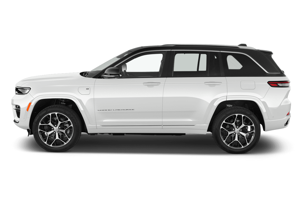 Seitenansicht eines Jeep Grand Cherokee