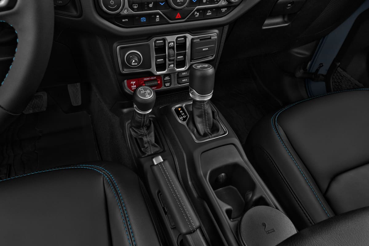 Schaltknüppel eines Jeep Wrangler