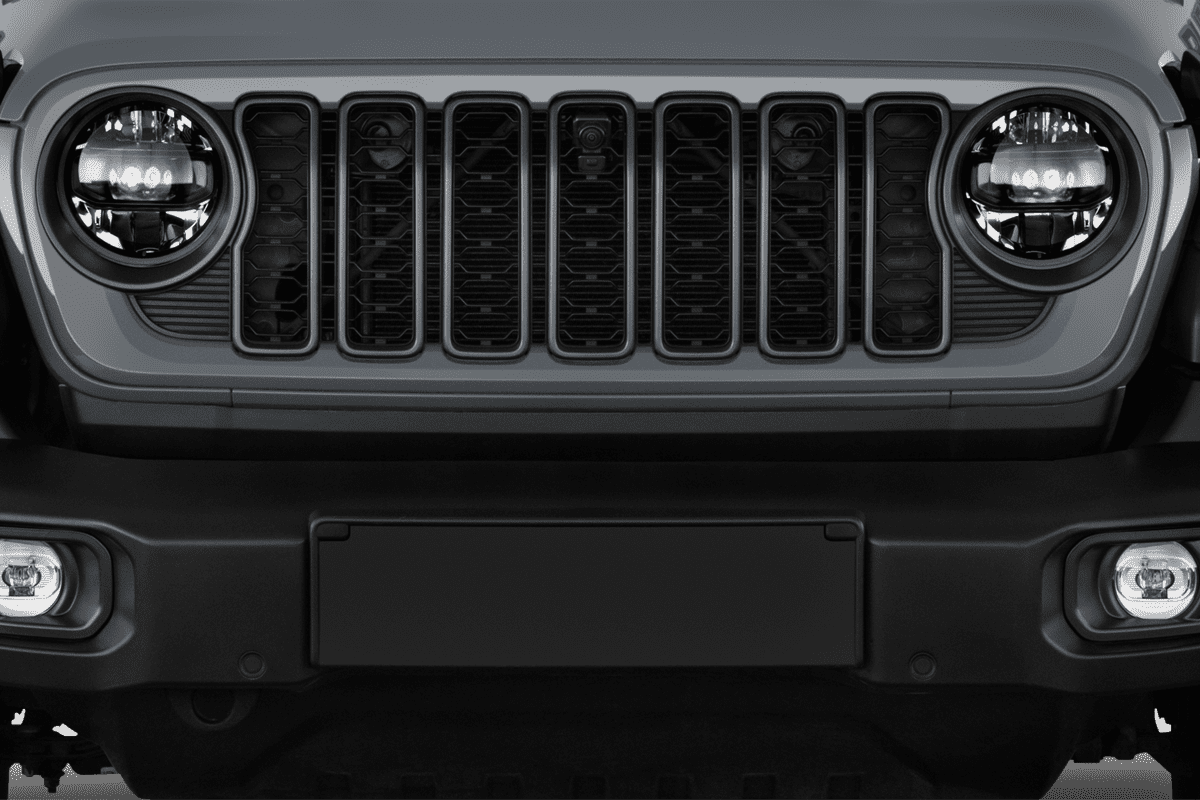 Kühlergrill eines Jeep Wrangler