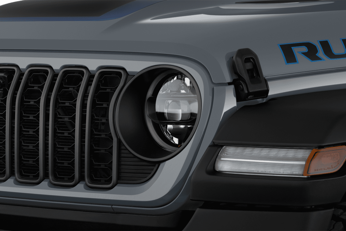 Frontscheinwerfer eines Jeep Wrangler