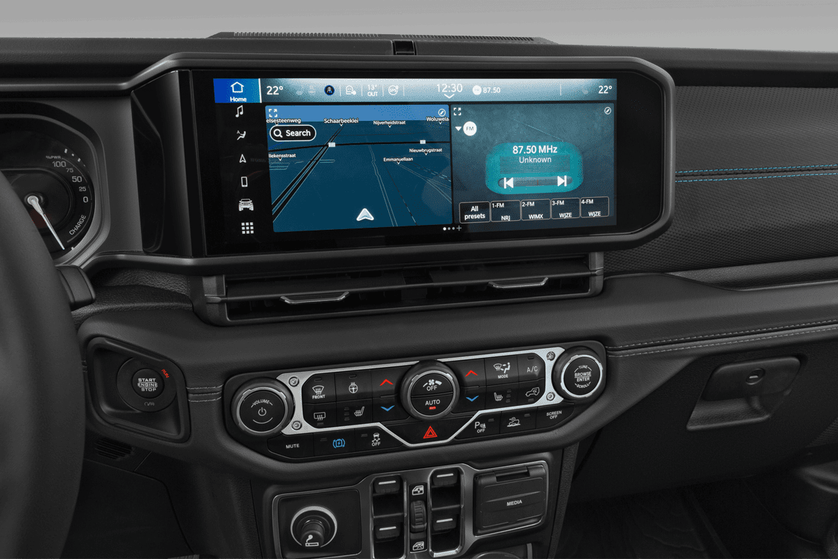 Mittelkonsole eines Jeep Wrangler