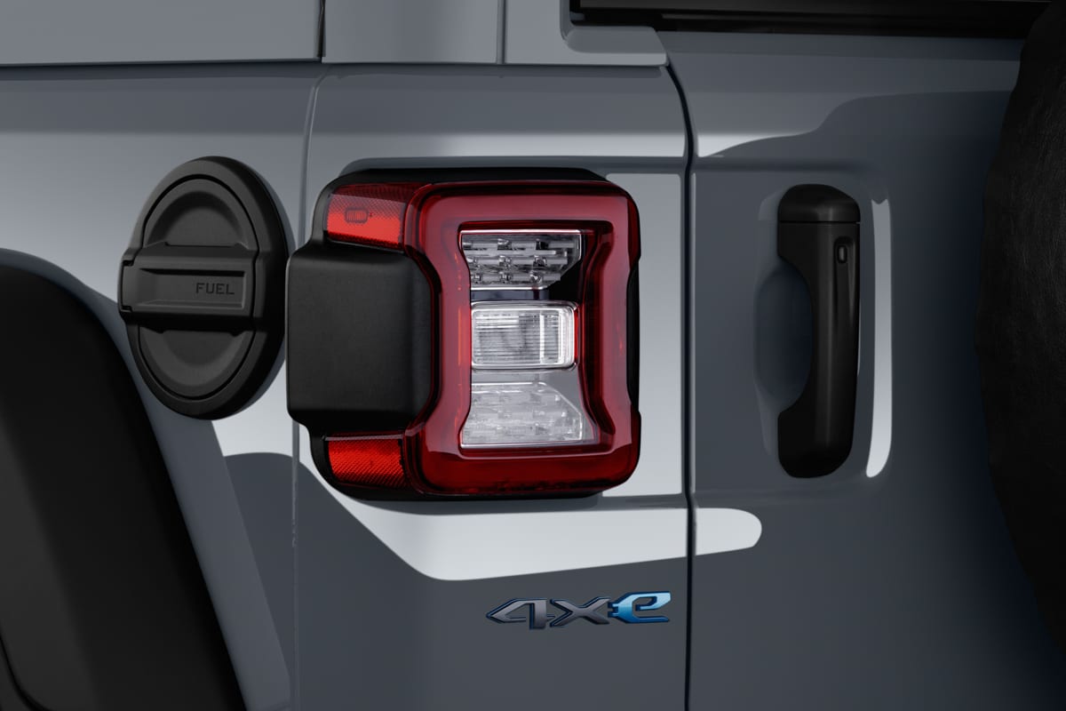 Heckleuchten eines Jeep Wrangler