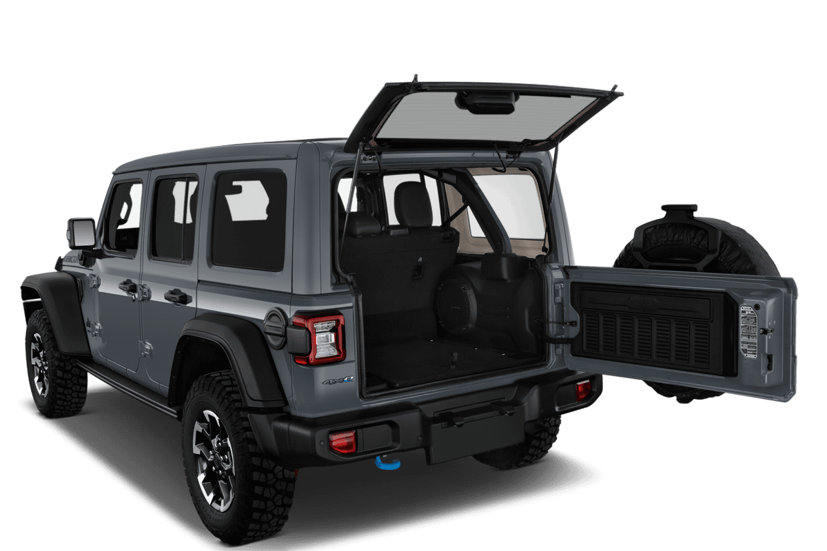 Kofferraum eines Jeep Wrangler