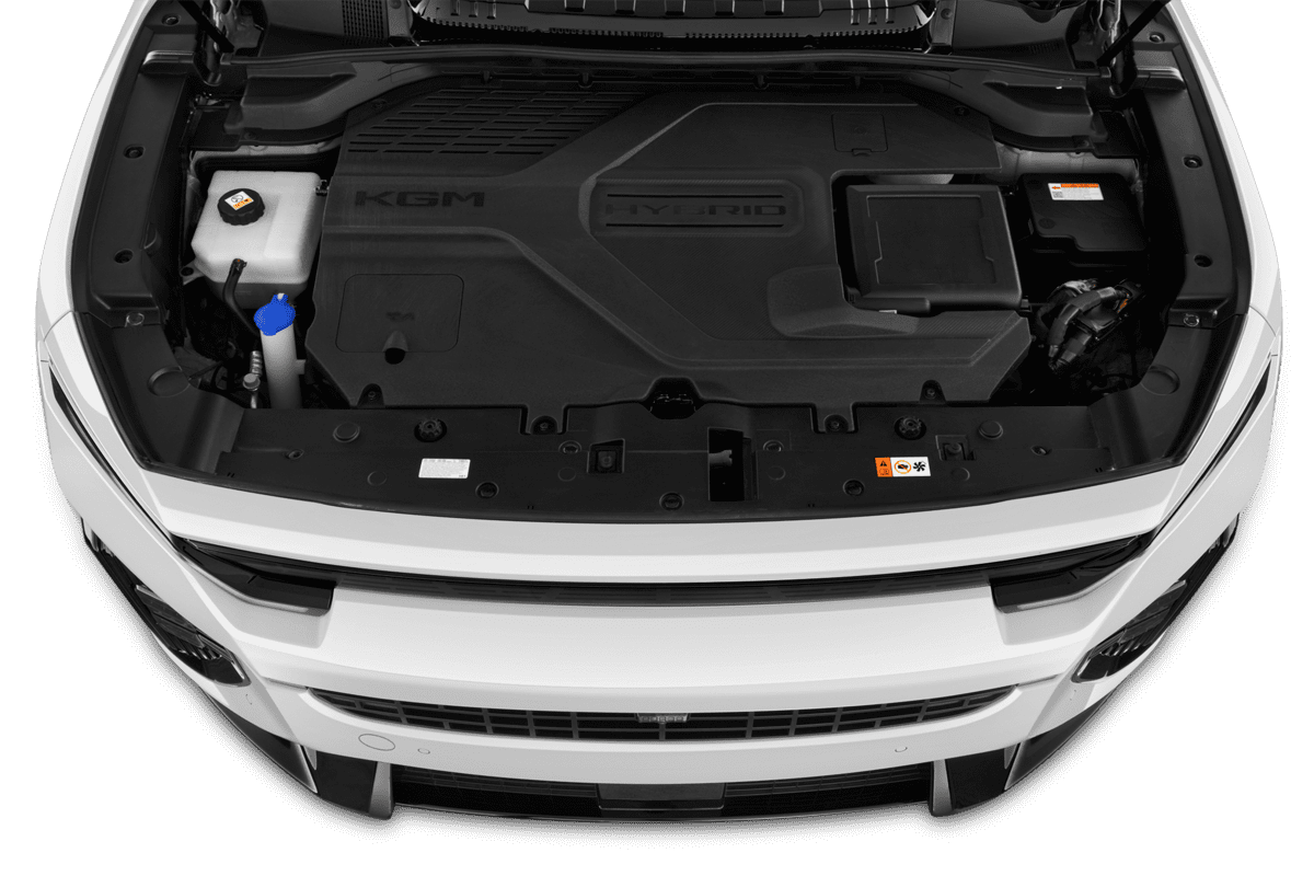 Motorraum eines KGM Actyon