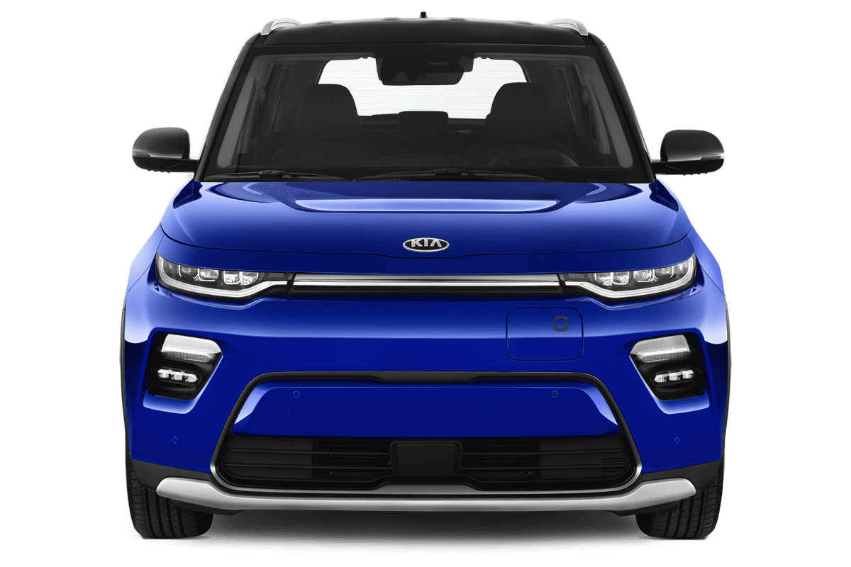 Frontansicht eines KIA e-Soul, freigestellt