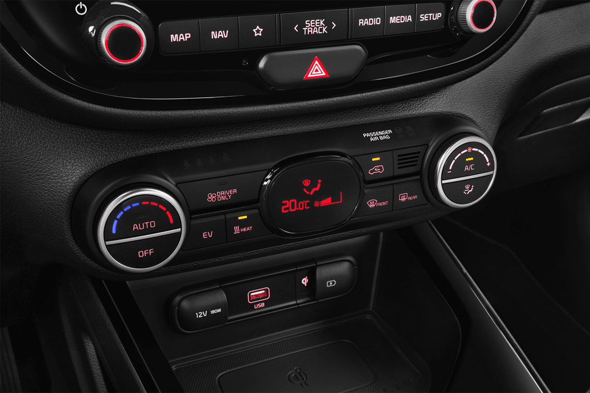 Klimasteuerung eines KIA e-Soul