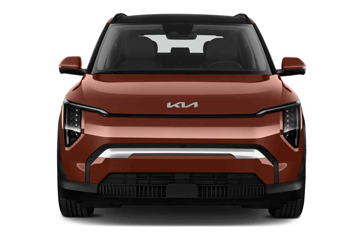Frontansicht eines KIA EV3 , freigestellt