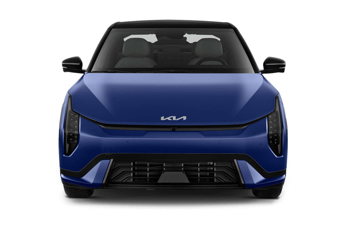 Frontansicht eines KIA EV4 Fastback , freigestellt