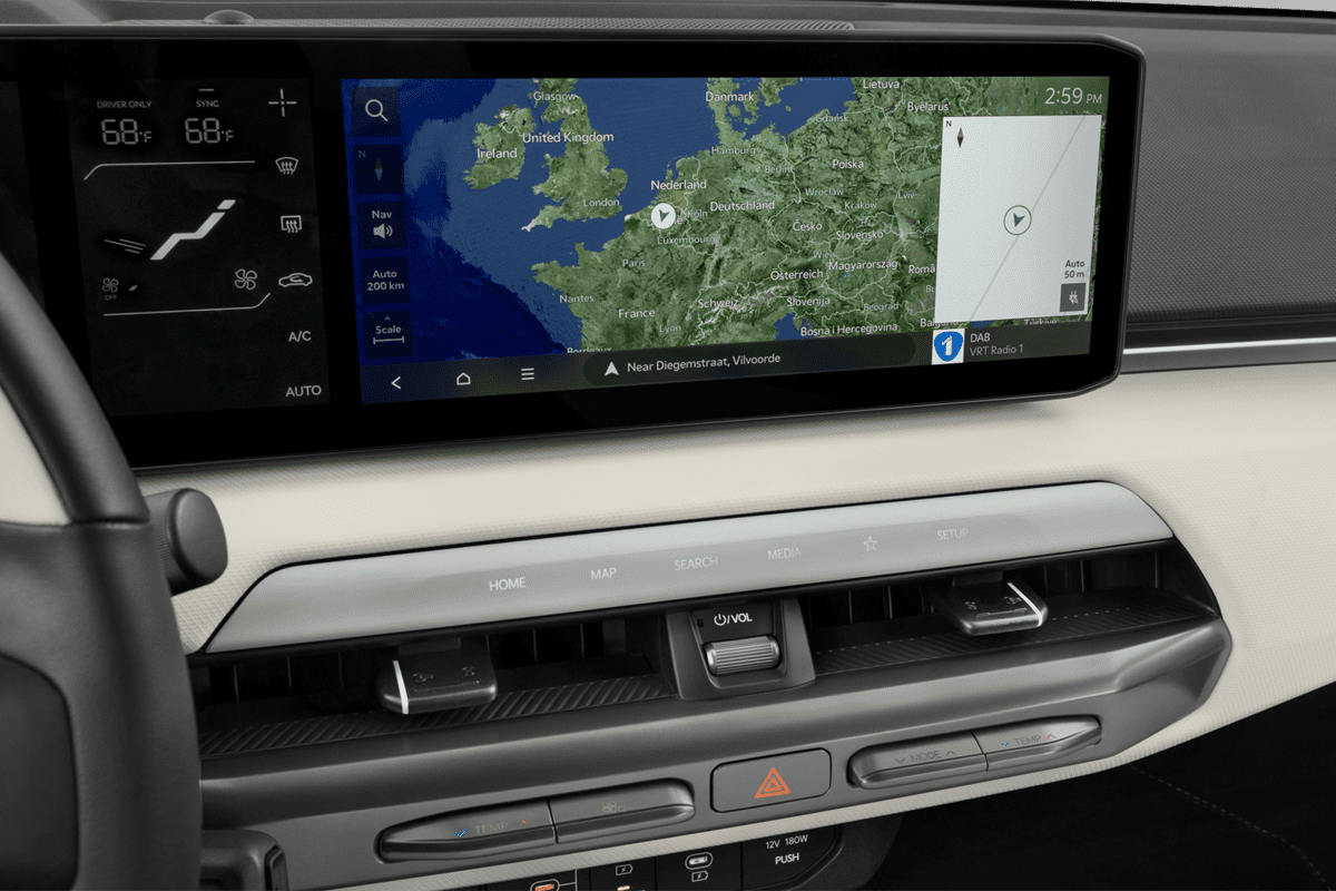 Klimasteuerung eines KIA EV4 Fastback 