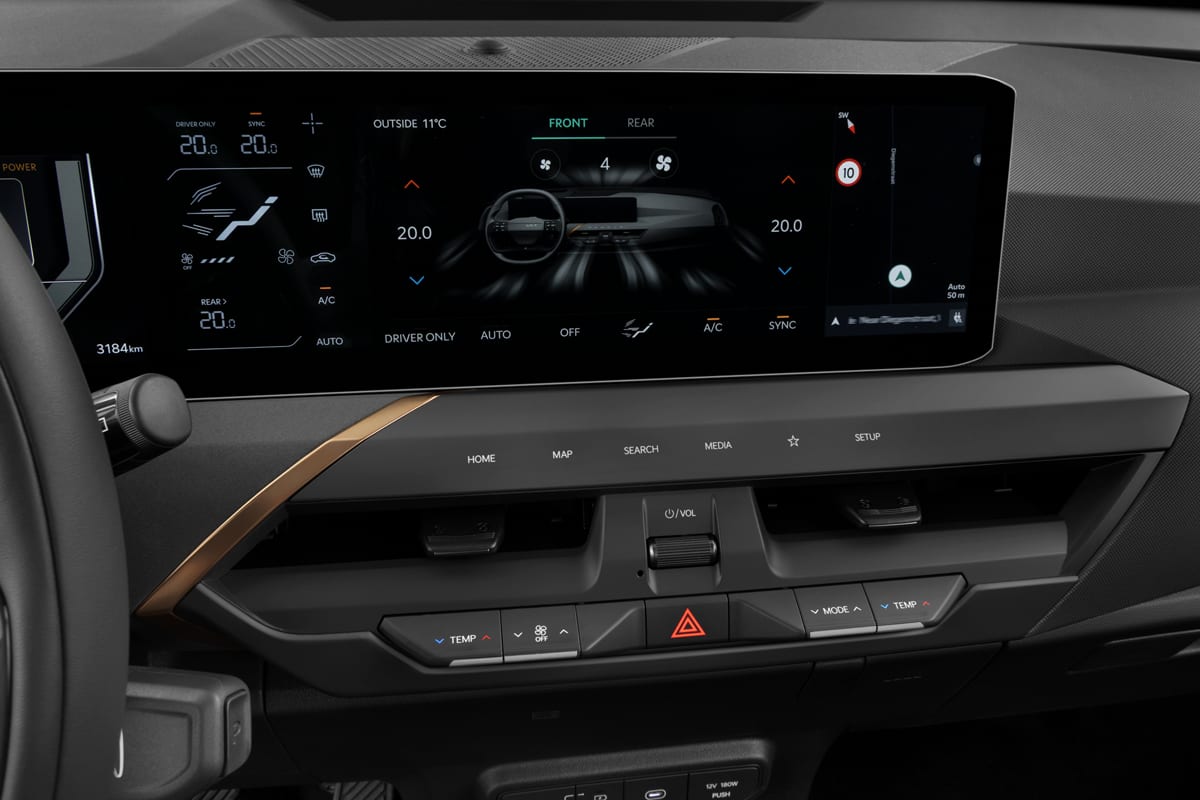Klimasteuerung eines KIA EV5