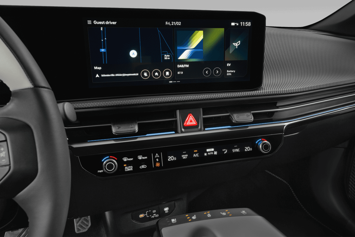 Mittelkonsole eines KIA EV6