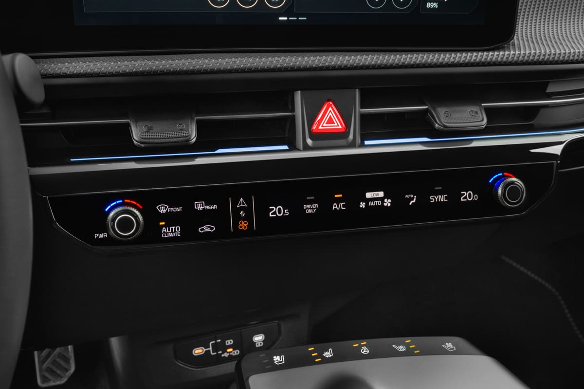Klimasteuerung eines KIA EV6