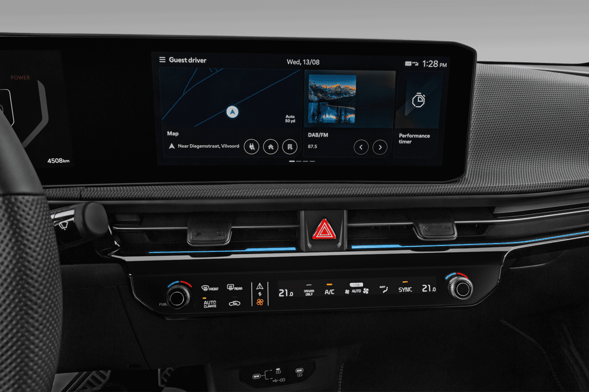 Mittelkonsole eines KIA EV6