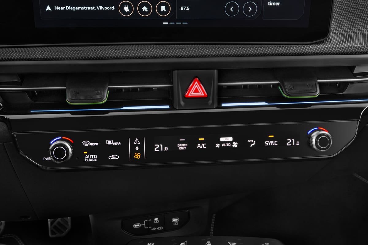 Klimasteuerung eines KIA EV6
